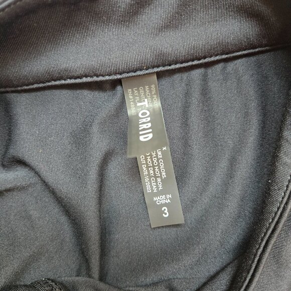 Torrid Black Multicolor Swim Coverup - Picture 4 of 5